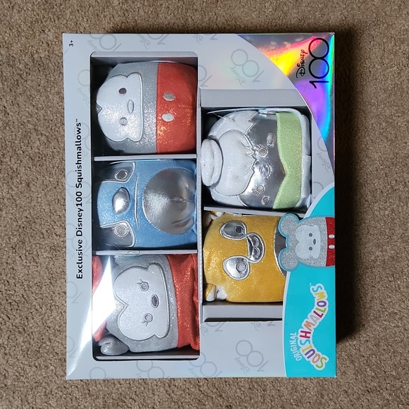 Disney 100 year anniversary box set of 5 Squishmallow NWT kellytoy - Picture 2 of 4